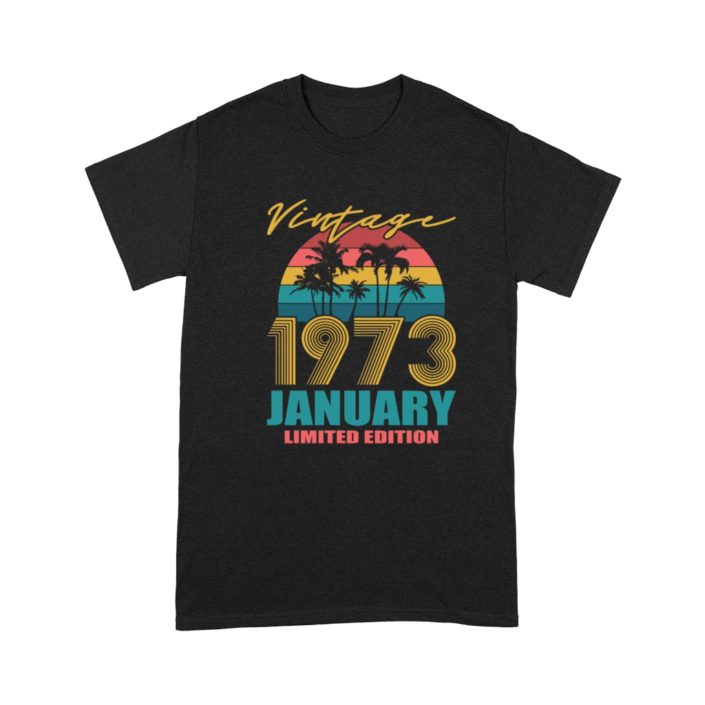 50th birthday january 1973 vintage 1973 Premium T-shirt