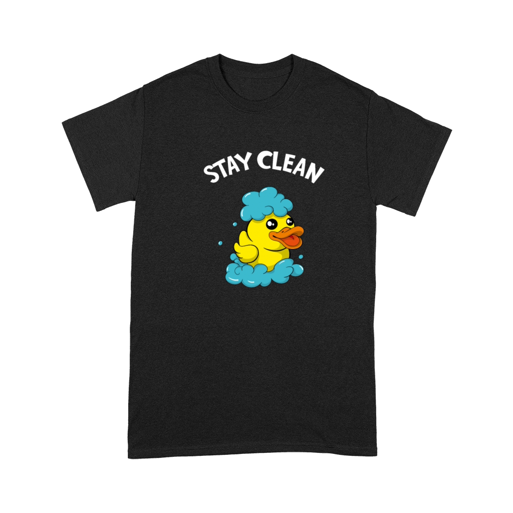 Soapmaker Stay Clean Funny Bath Duck Premium T-shirt
