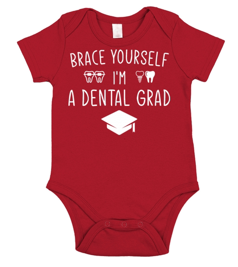 DDS Funny Dentist Dental Student Humor Graduation Short Sleeve Baby One-Piece