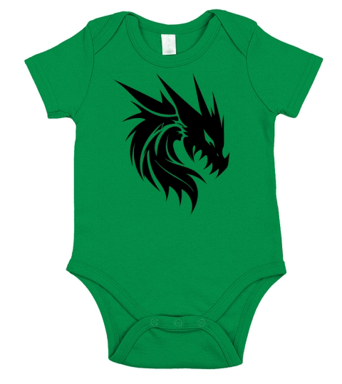 Evil Vintager Dragon In Tattoo Scale Dress Short Sleeve Baby One-Piece