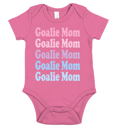 Goalie Mom Repeat pastel Short Sleeve Baby One-Piece