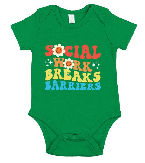 Social Work Breaks Barriers Short Sleeve Baby One-Piece