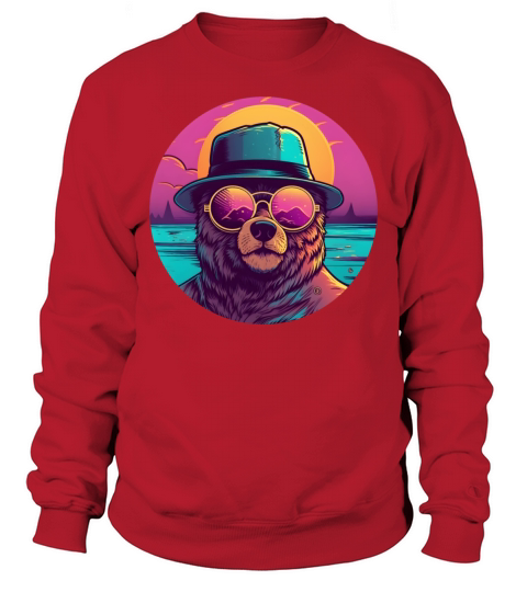 80s 90s Bear Vintage Style Sweatshirt Unisex