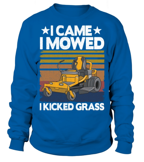 Funny Vintage Lawn Mowing Riding Mowers Dad Gift Sweatshirt Unisex