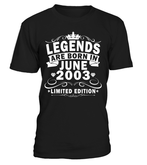 20th birthday Year of birth June 2003 Born in 2003 T-Shirt Unisex
