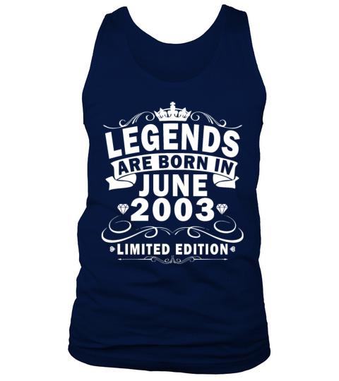 20th birthday Year of birth June 2003 Born in 2003 Tank Top Unisex