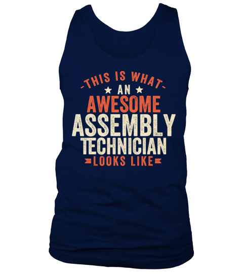 Assembly Technician Funny Quote With Vintage Look Tank Top Unisex
