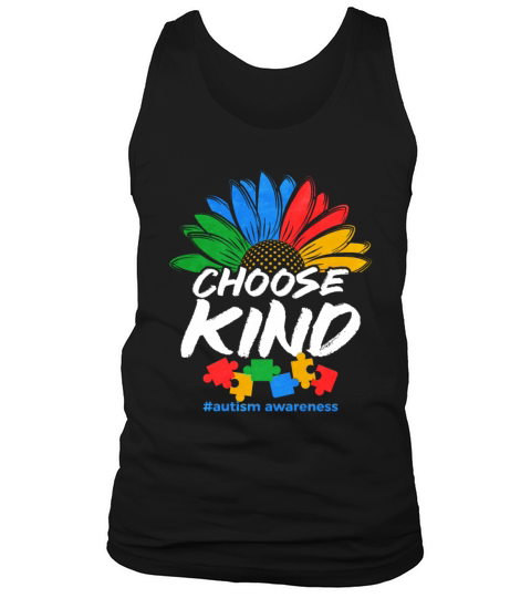 Autismn Choose Kind Autism Awareness Tank Top Unisex