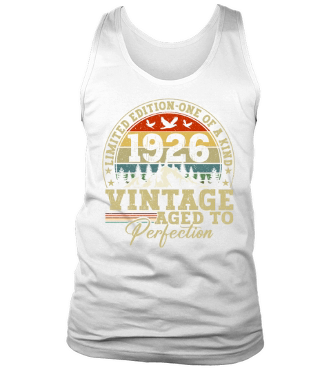 Vintage Birthday Original Gift Idea 1926 Tank Top Unisex