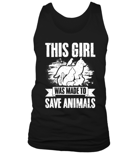 Vintage Veterinary Staff This Girl Was Made To Tank Top Unisex