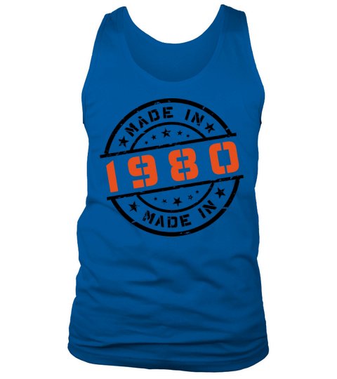 Year of birth Birthday Born In - Made in 1980 Tank Top Unisex