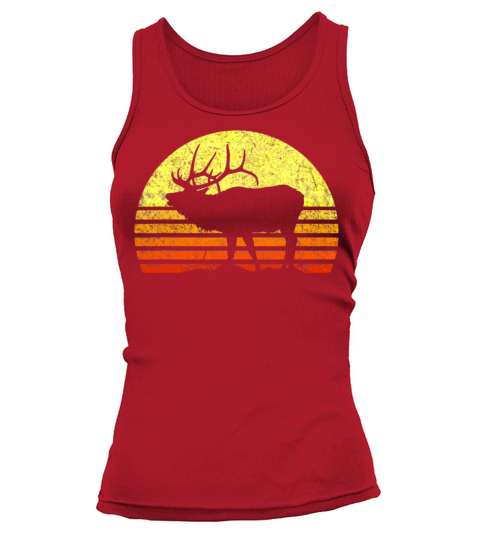 Elk Hunter Dad Vintage Retro Sun Bow Hunting Tank top Woman