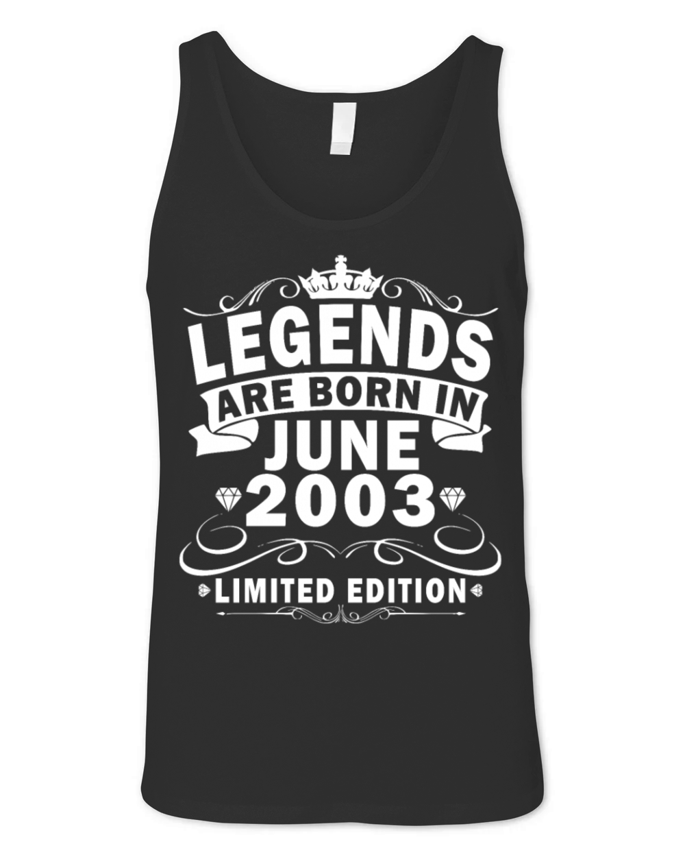 20th birthday Year of birth June 2003 Born in 2003 Unisex Jersey Tank
