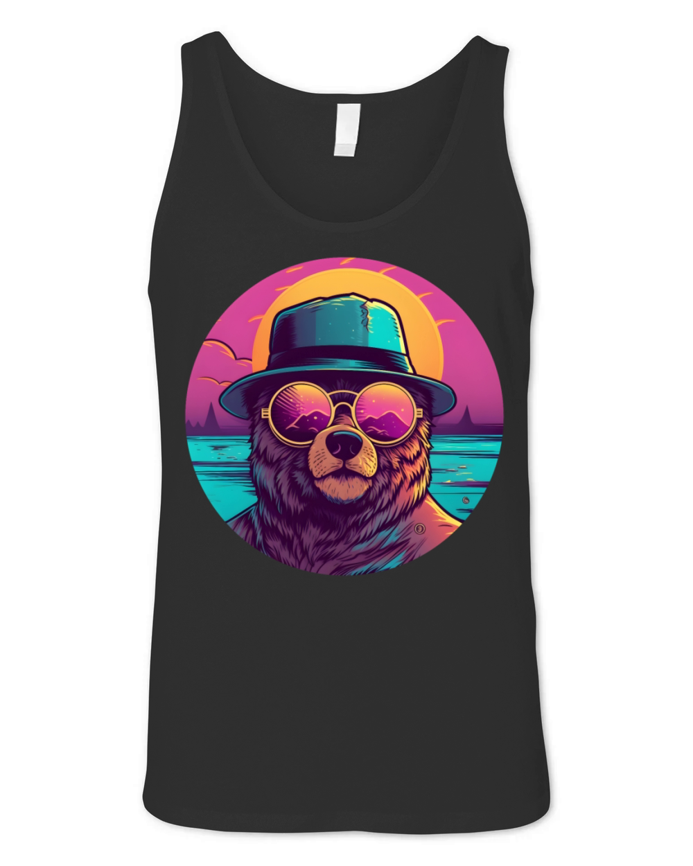 80s 90s Bear Vintage Style Unisex Jersey Tank