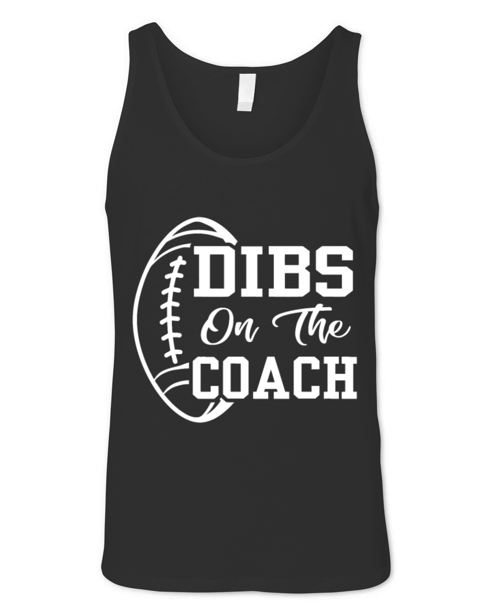 Dibs On The Coach Funny Football Vintage Coaching Unisex Jersey Tank
