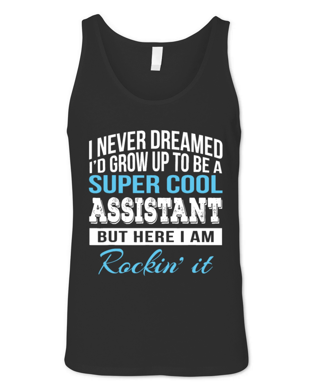 Funny Assistant Gift Admin Unisex Jersey Tank