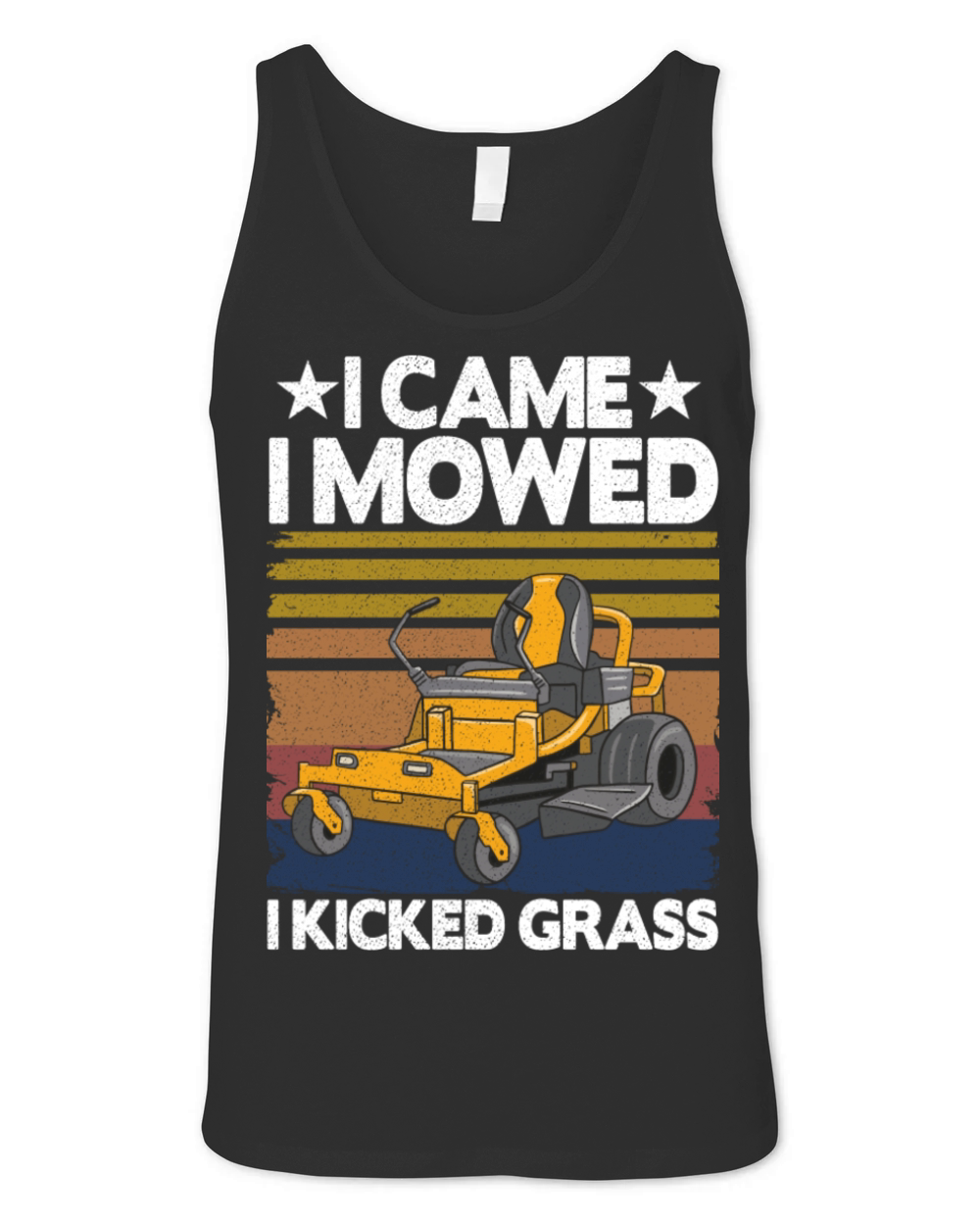 Funny Vintage Lawn Mowing Riding Mowers Dad Gift Unisex Jersey Tank