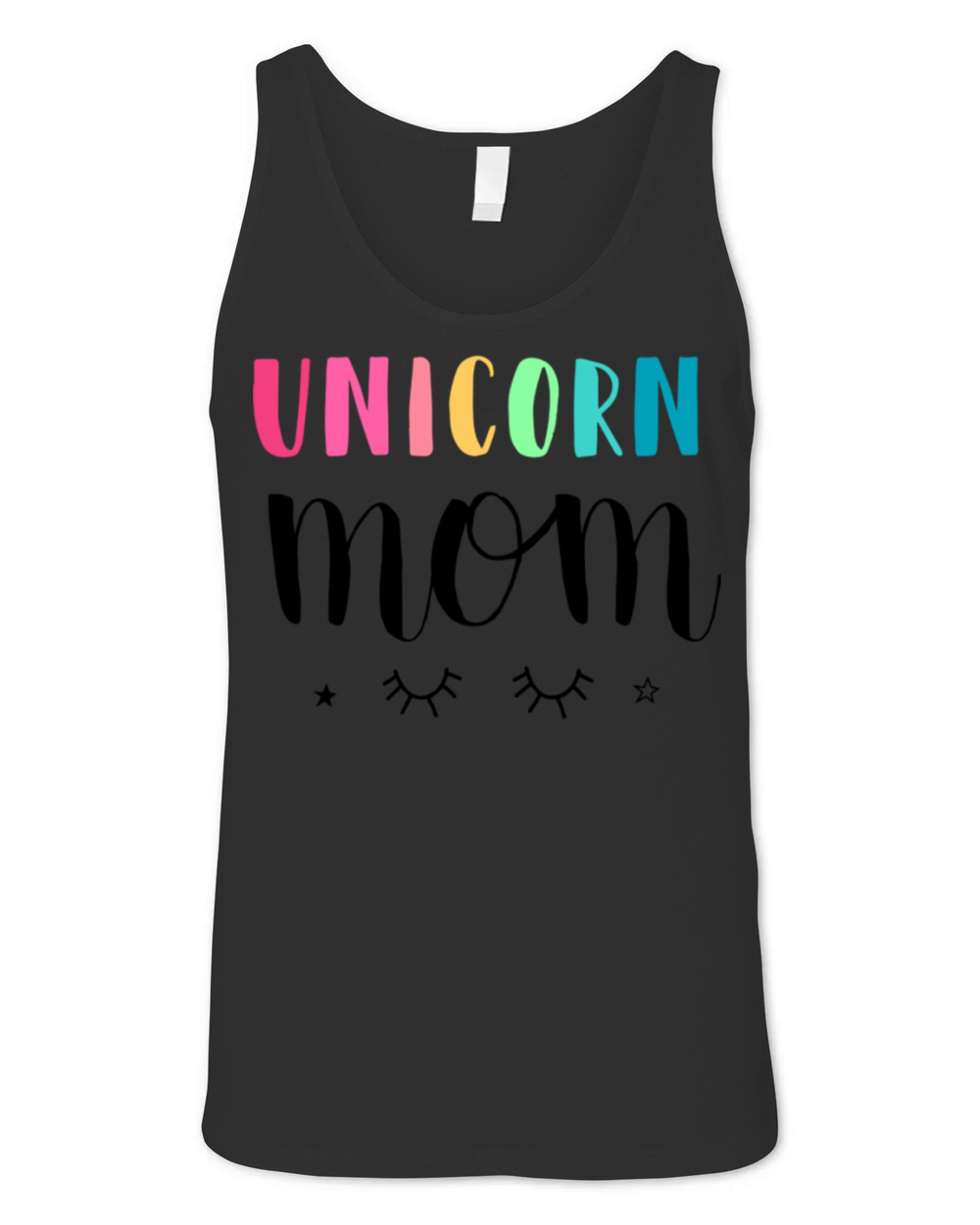 Mom Quotes With Unicorn Design Unisex Jersey Tank