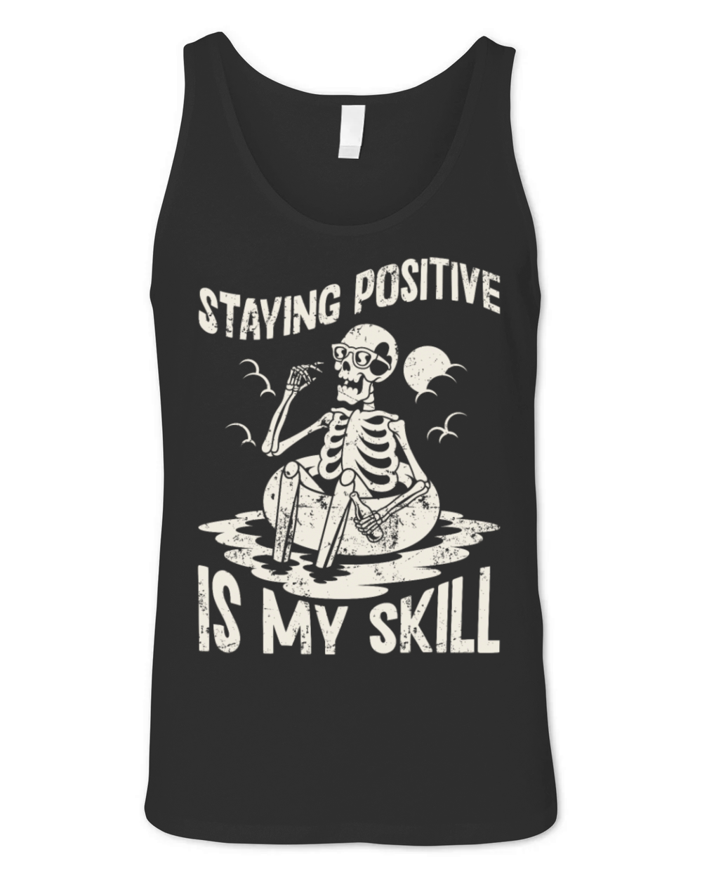 Staying Positive Is My Skill Unisex Jersey Tank