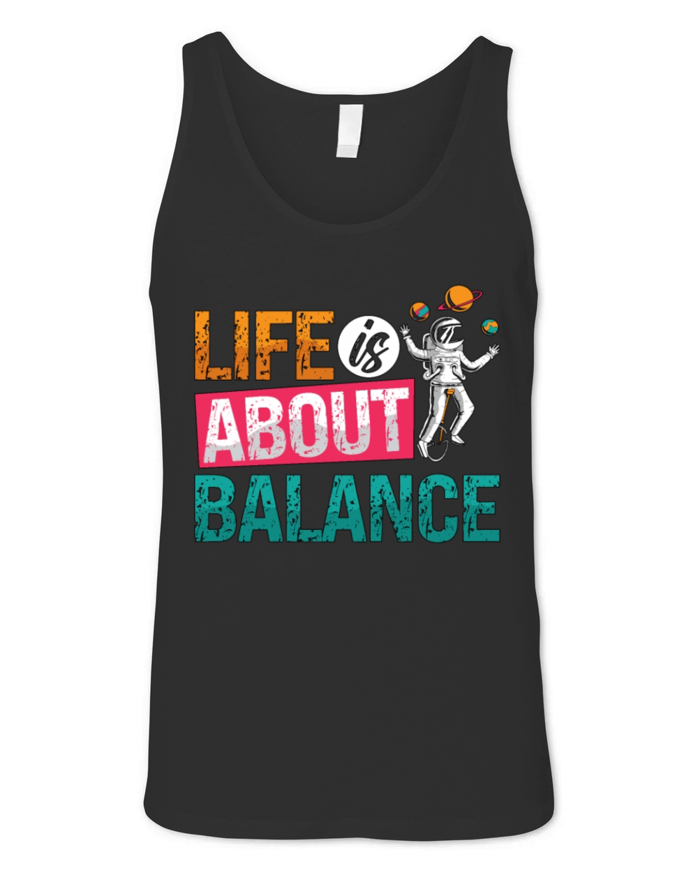 Unicycle Life Is About Balance Cyclist Unicyclist Unisex Jersey Tank