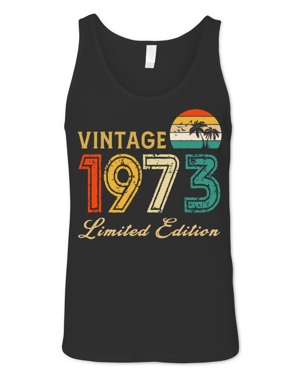 Vintage 1973 Limited Edition Made In 1973 Birthday Unisex Jersey Tank