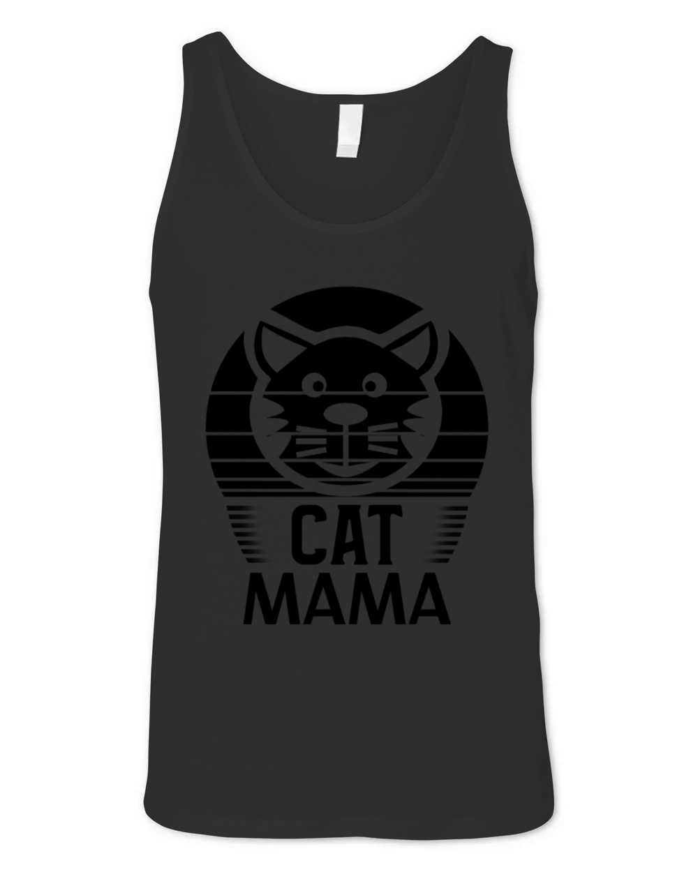 Vintage Cat Mama Shirt Women Funny Cat Mom Retro Unisex Jersey Tank