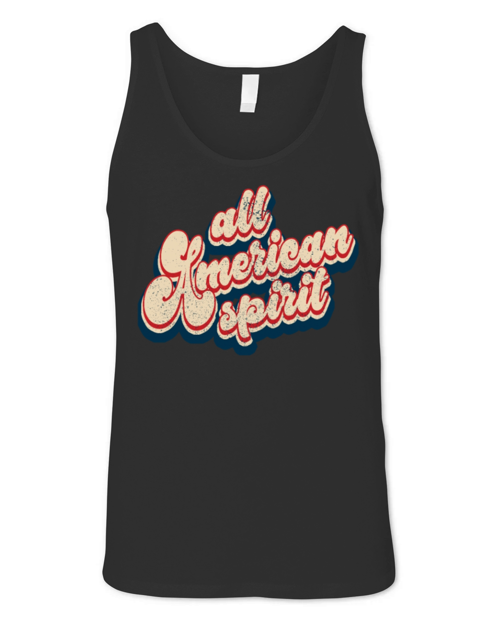 Vintage Classic All American Spirit Patriotic 4th Unisex Jersey Tank