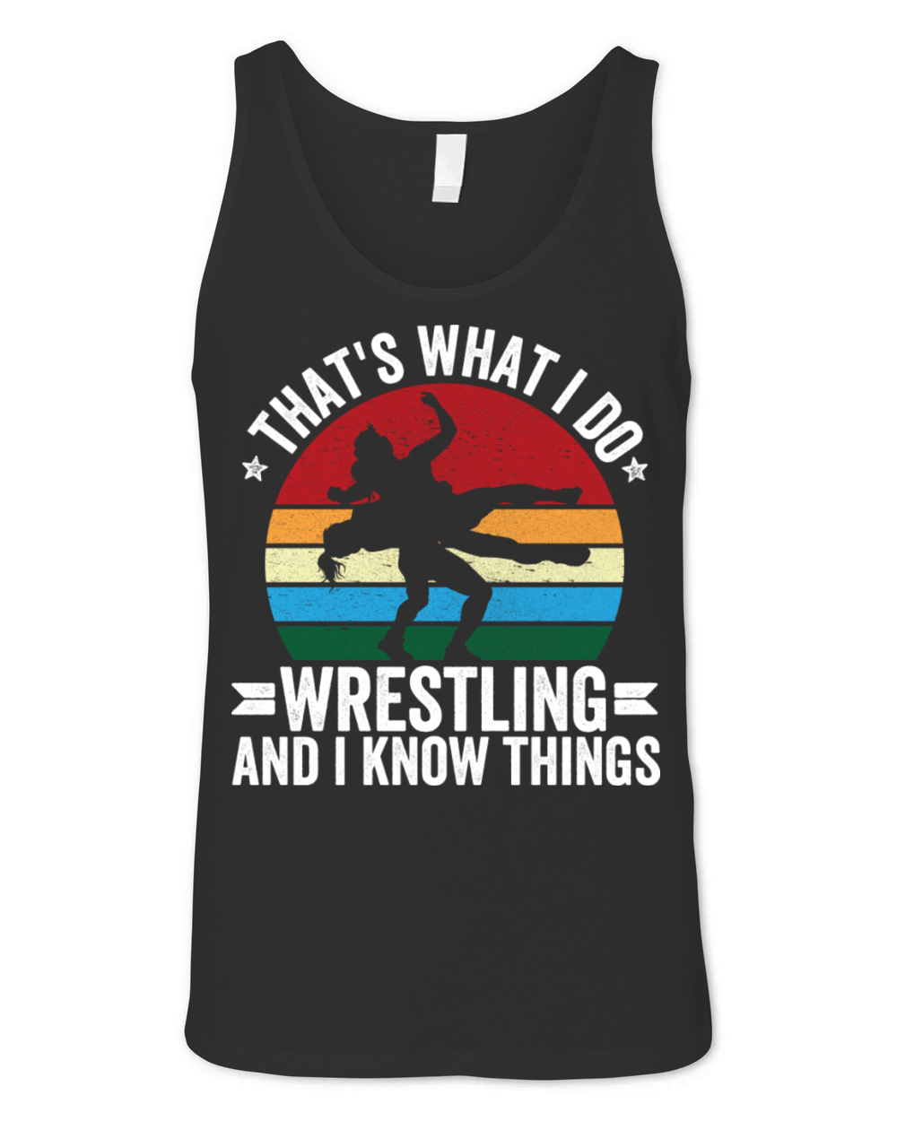 Vintage Wrestling Girl Funny Quote Unisex Jersey Tank