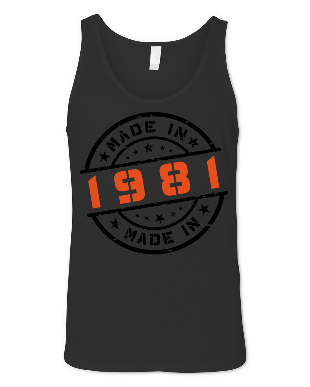 Year of birth Birthday Born In - Made in 1981 Unisex Jersey Tank