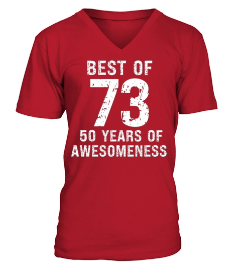 Best of 1973 vintage birthday 50th birthday V-Neck T-shirt