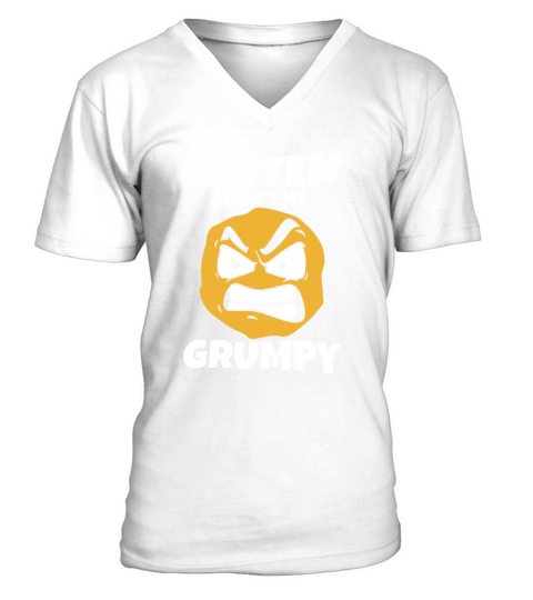 GLUTEN MAKES ME GRUMPY V-Neck T-shirt