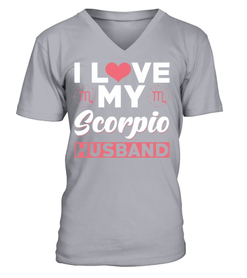 I love my Scorpio Husband V-Neck T-shirt