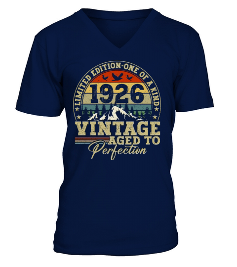 Vintage Birthday Original Gift Idea 1926 V-Neck T-shirt