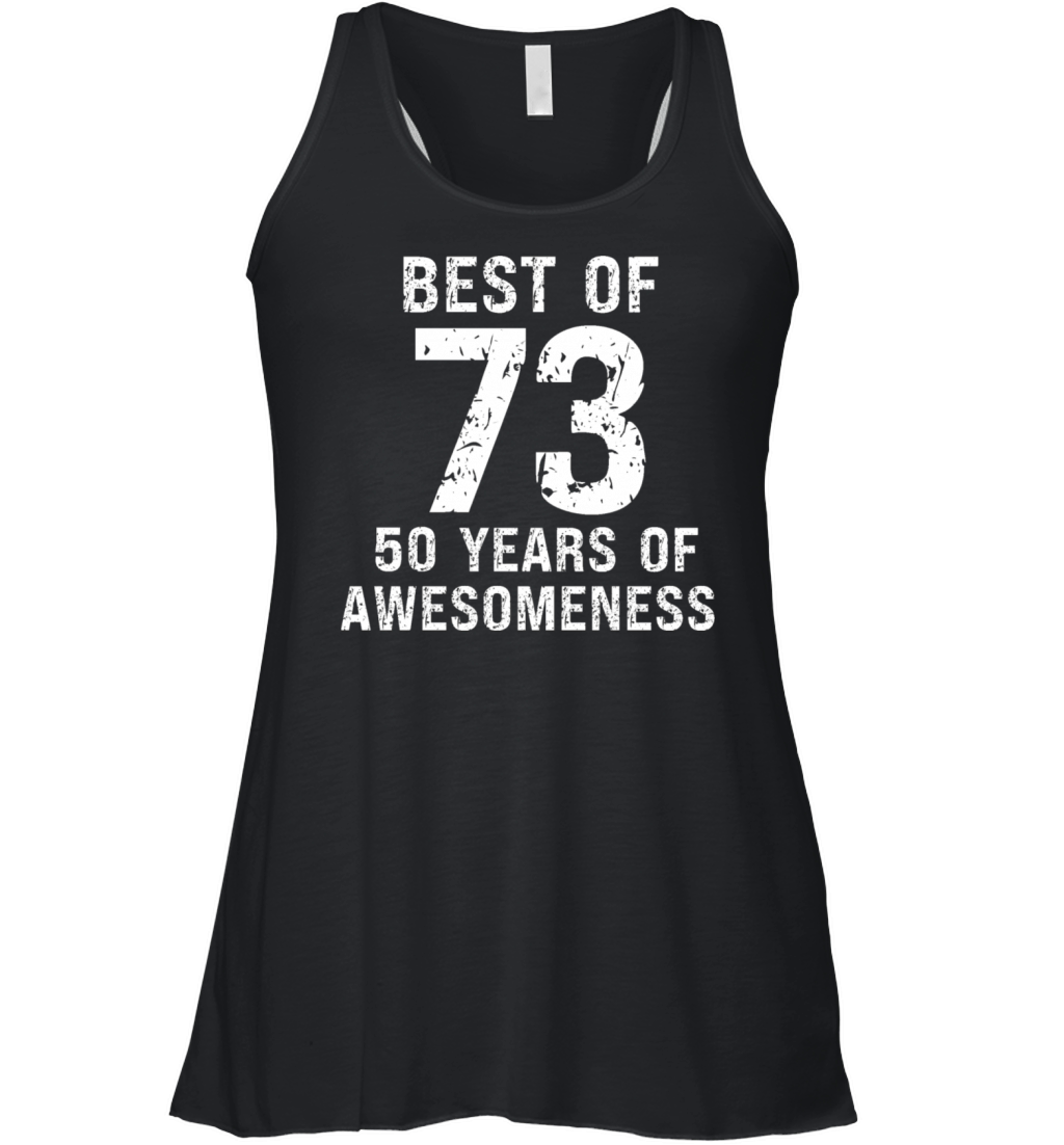 Best of 1973 vintage birthday 50th birthday Women's Flowy Tank Top