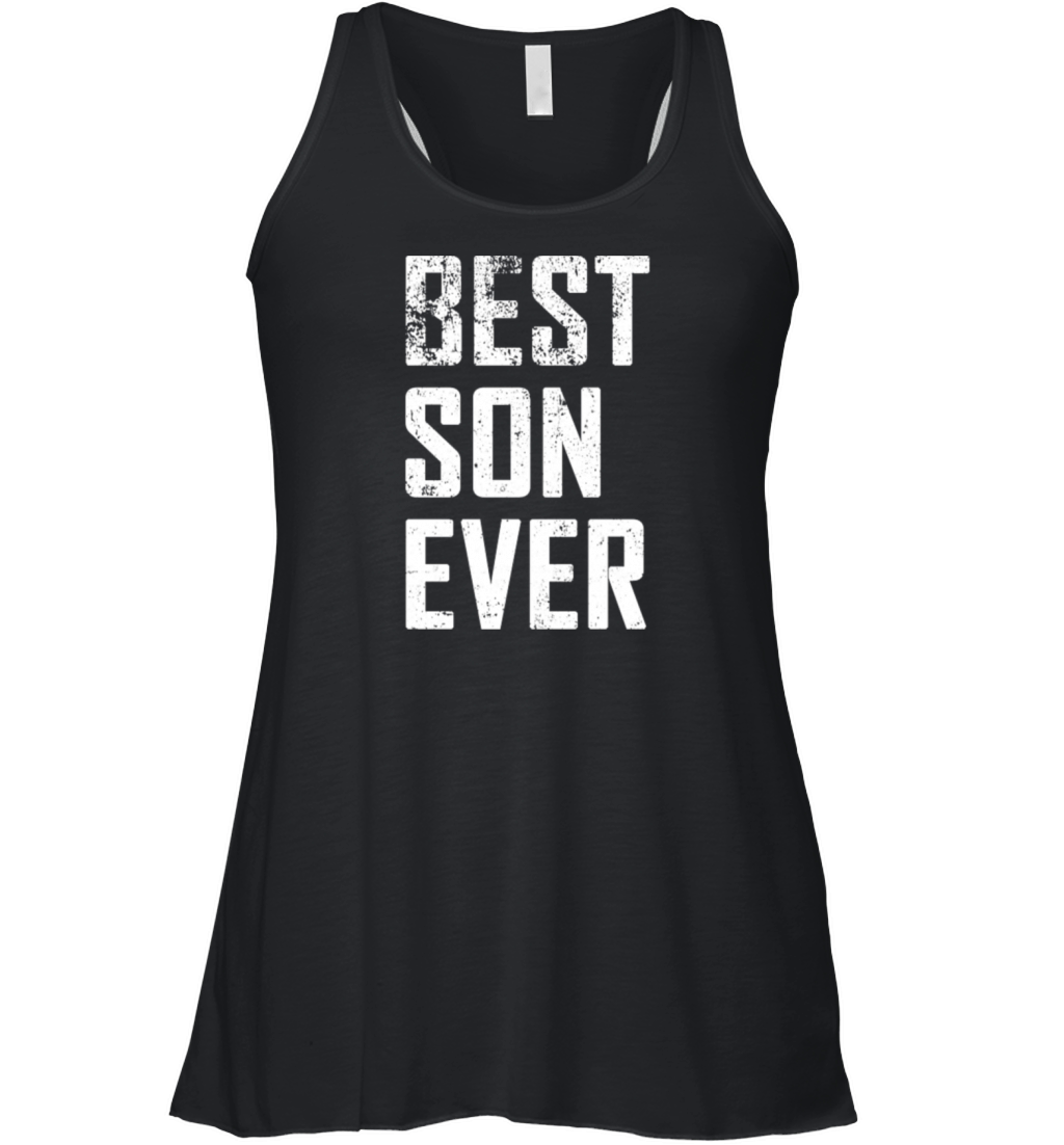 Best Son Ever Funny Vintage Father Day Women's Flowy Tank Top