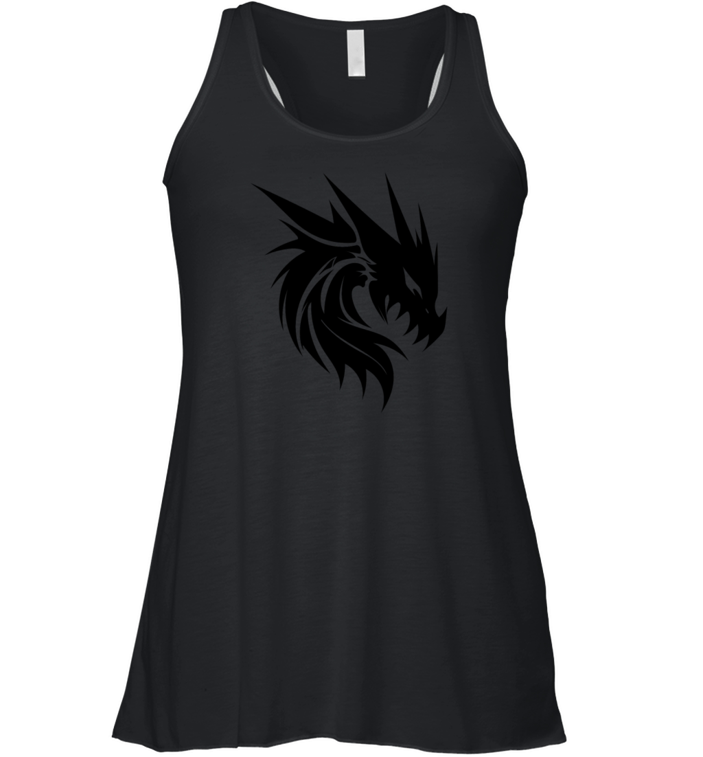 Evil Vintager Dragon In Tattoo Scale Dress Women's Flowy Tank Top