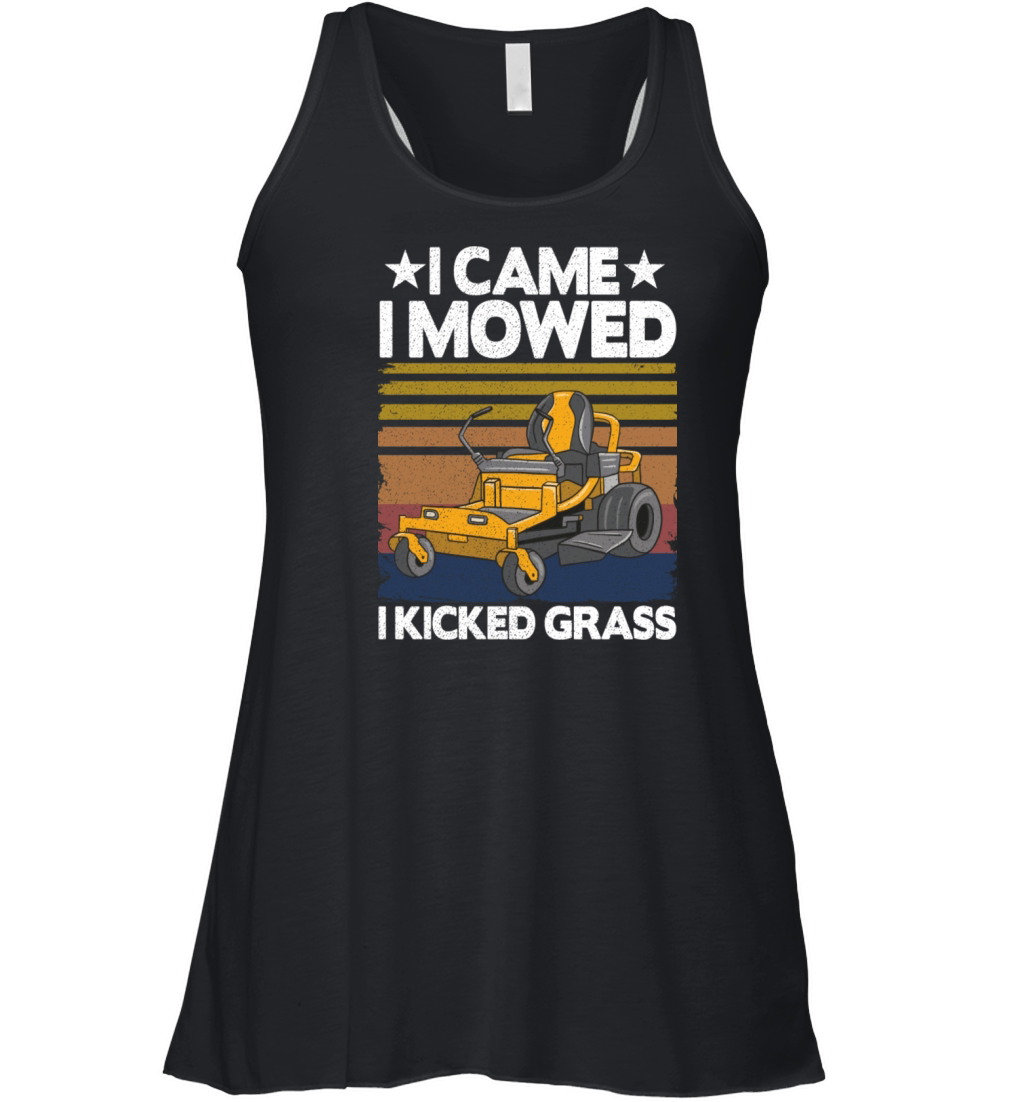 Funny Vintage Lawn Mowing Riding Mowers Dad Gift Women's Flowy Tank Top