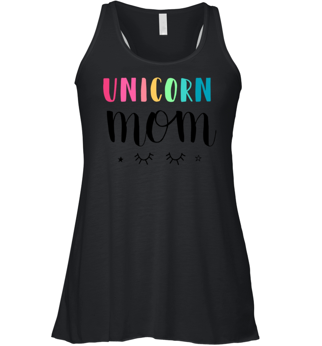 Mom Quotes With Unicorn Design Women's Flowy Tank Top