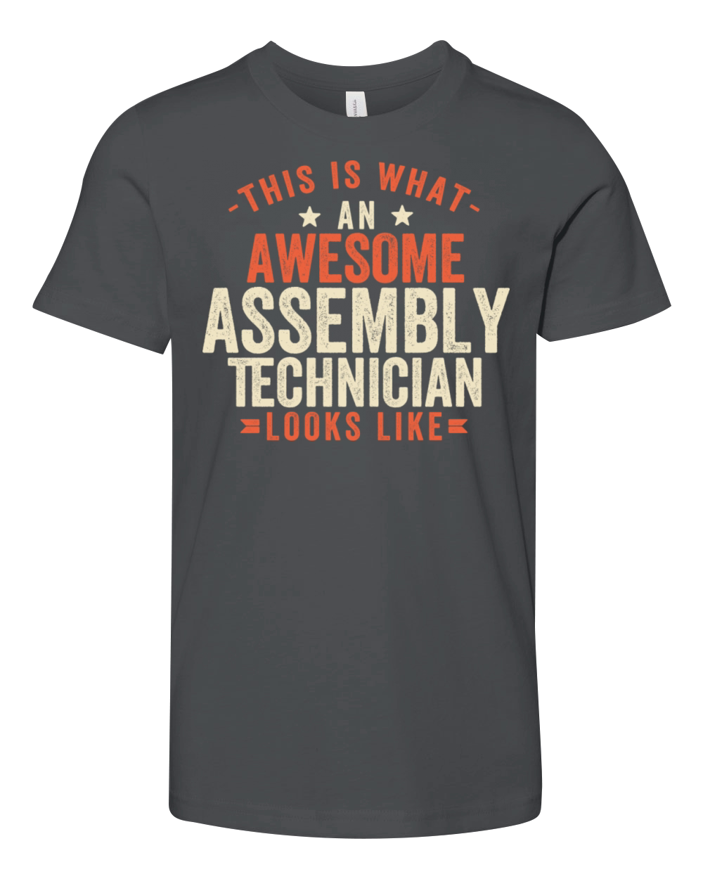 Assembly Technician Funny Quote With Vintage Look Youth Unisex Jersey Tee