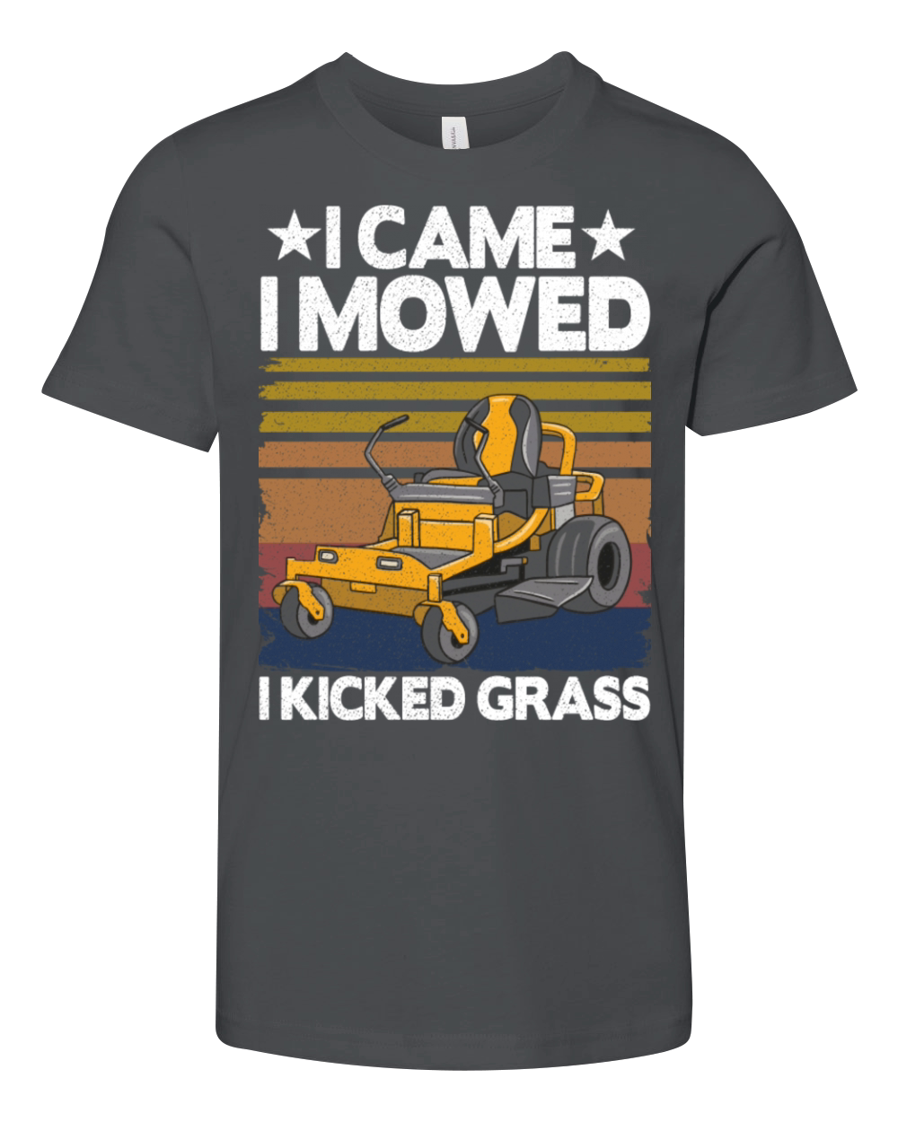 Funny Vintage Lawn Mowing Riding Mowers Dad Gift Youth Unisex Jersey Tee