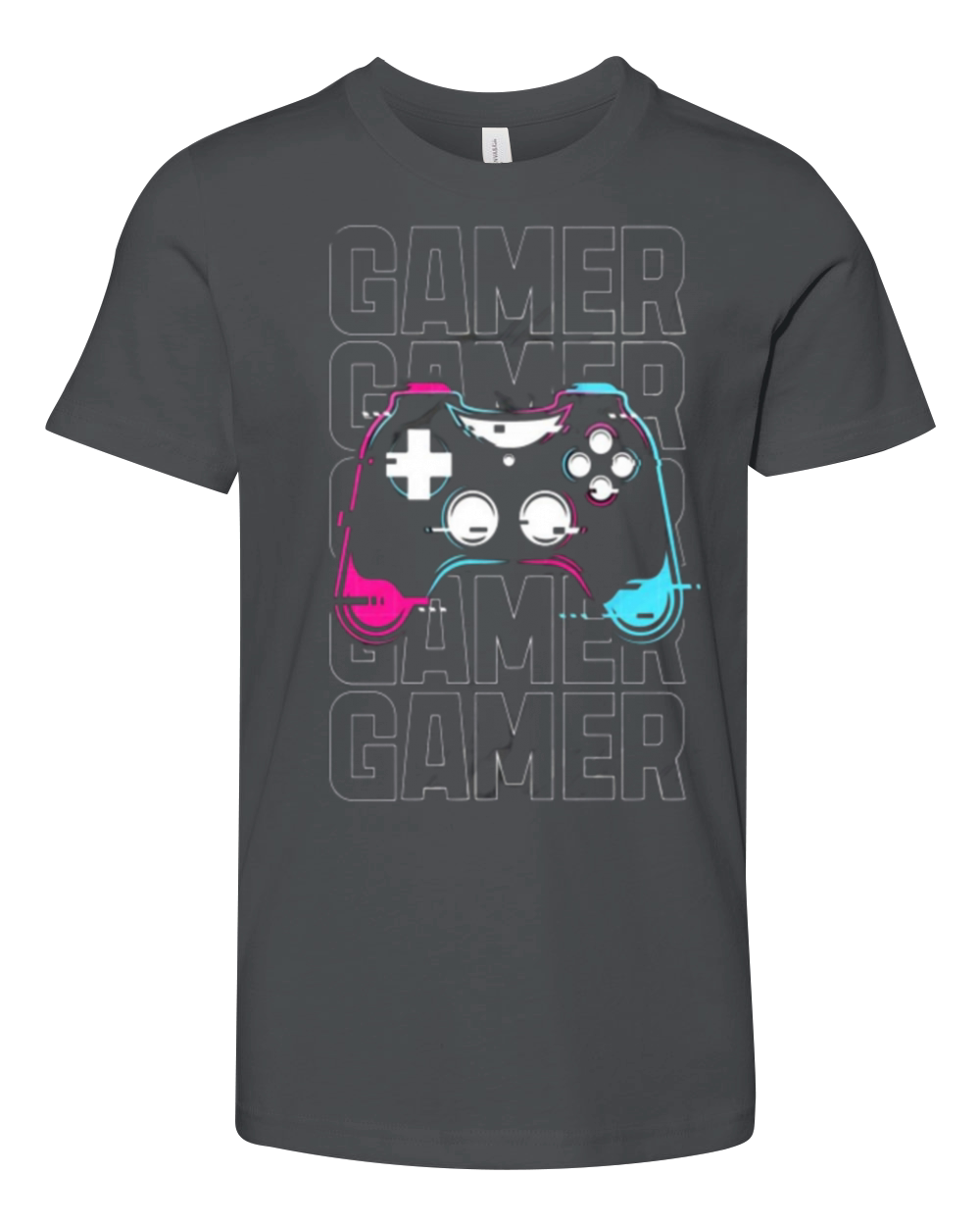 Gamer Controller Logo Youth Unisex Jersey Tee