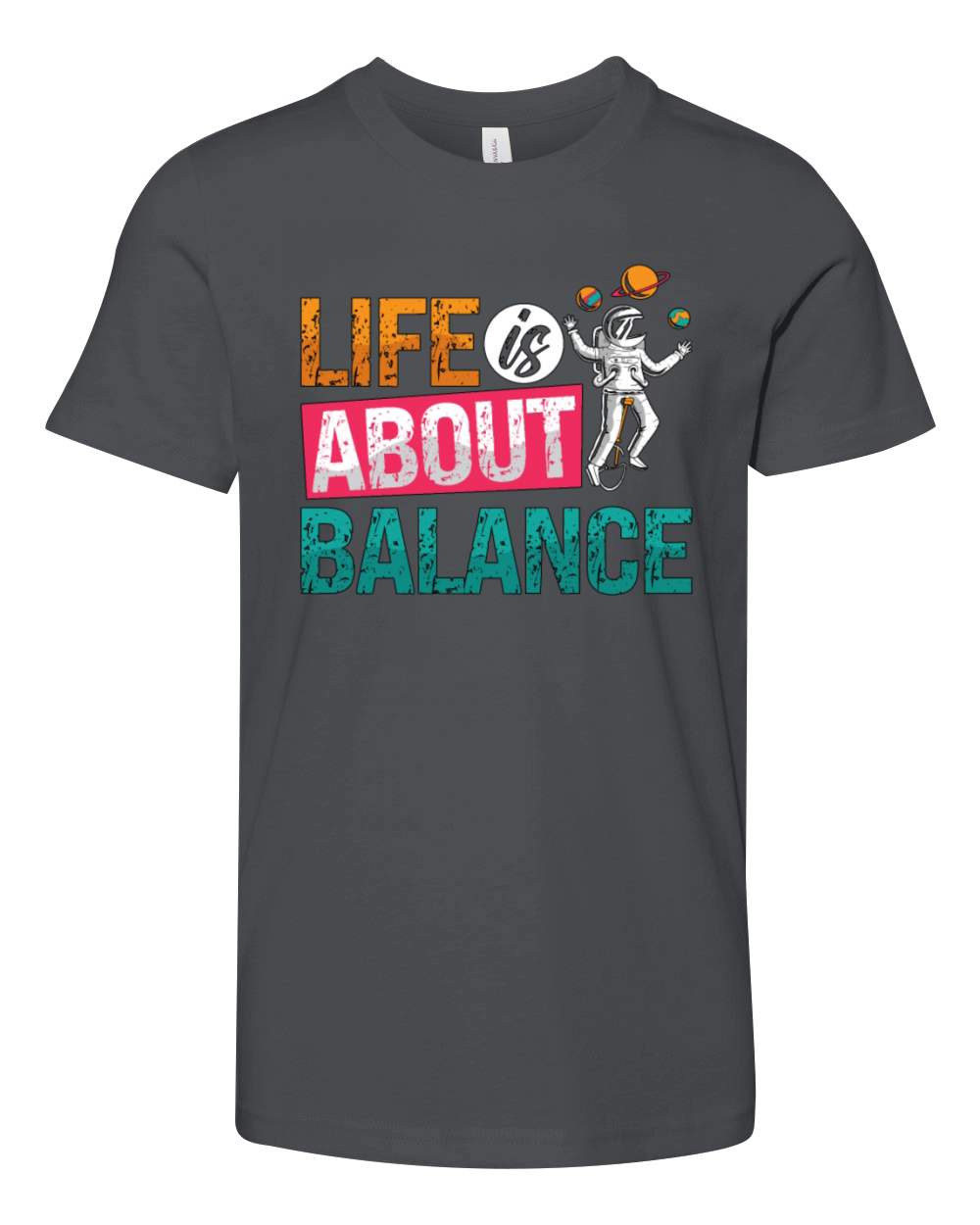 Unicycle Life Is About Balance Cyclist Unicyclist Youth Unisex Jersey Tee