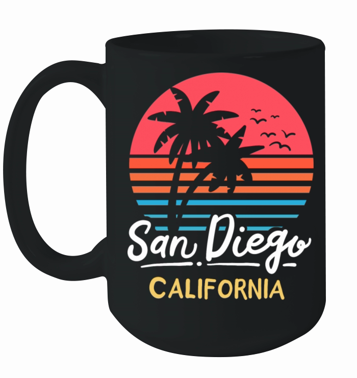 San Diego California Ca Vintage Ceramic Mug