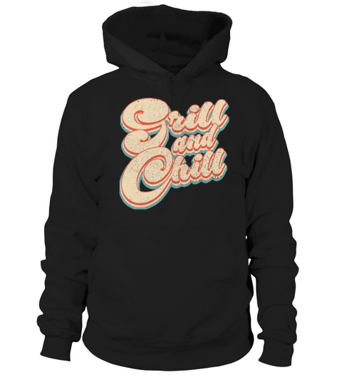 Vintage Classic Grill and Chill Patriotic 4th of J Hoodie Unisex