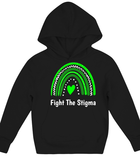 Fight The Stigma Mental Health Awareness Kids Hoodie