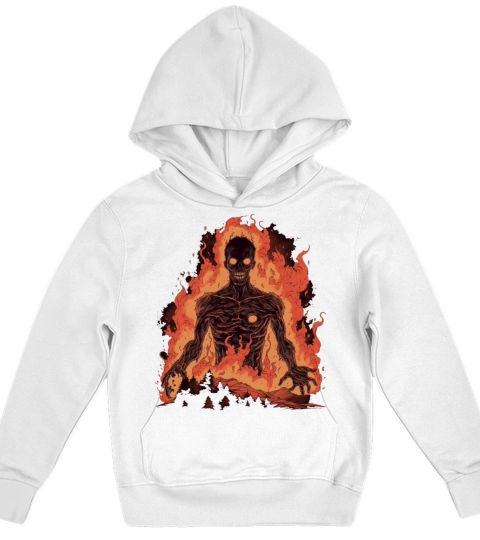 Monster Burning Epic from the Movie Evil Dead Kids Hoodie
