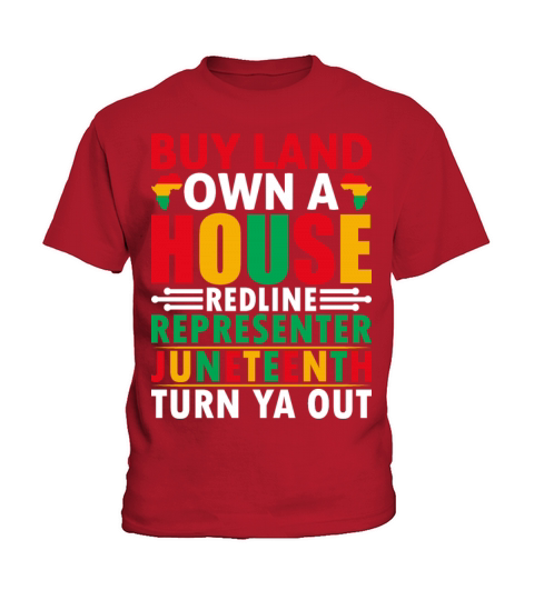 A House Redline Representer Juneteenth Turn Ya Out Kids T-Shirt