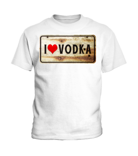 I love vodka vintage sign Kids T-Shirt