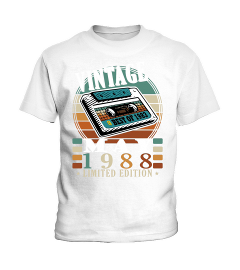 May 1988 vintage birthday gift Kids T-Shirt