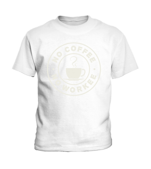 No Coffee No Workee Barista Queen Latte Art Coffee Kids T-Shirt